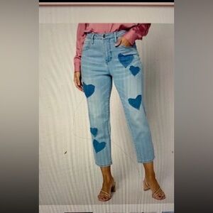 Studio Park x Amy Stran Regular Patch of My Heart Medium Wash 18